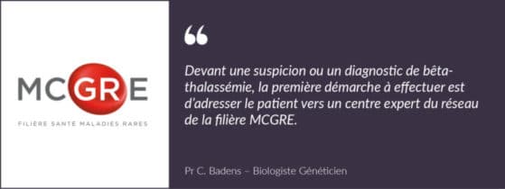 Bêta-thalassémie - Filière MCGRE