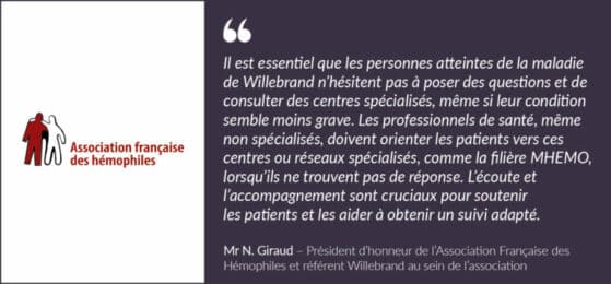 La parole aux patients atteints de la maladie de Willebrand