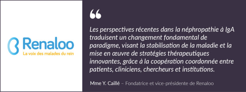 La parole aux patients atteints de la n&eacute;phropathie &agrave; IgA